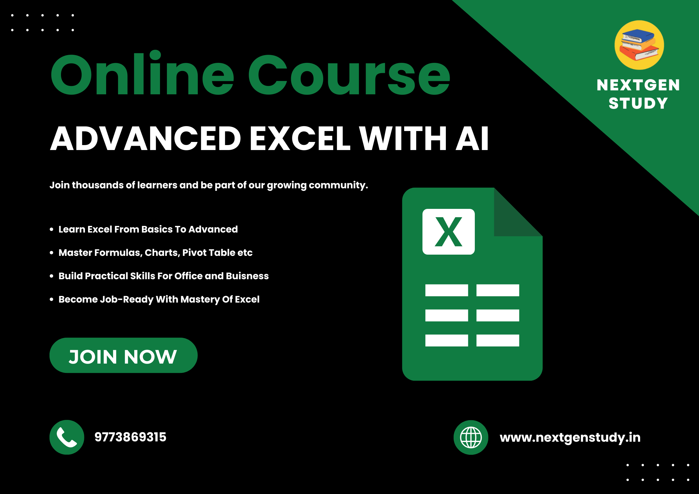 Advanced Excel Course in Faridabad